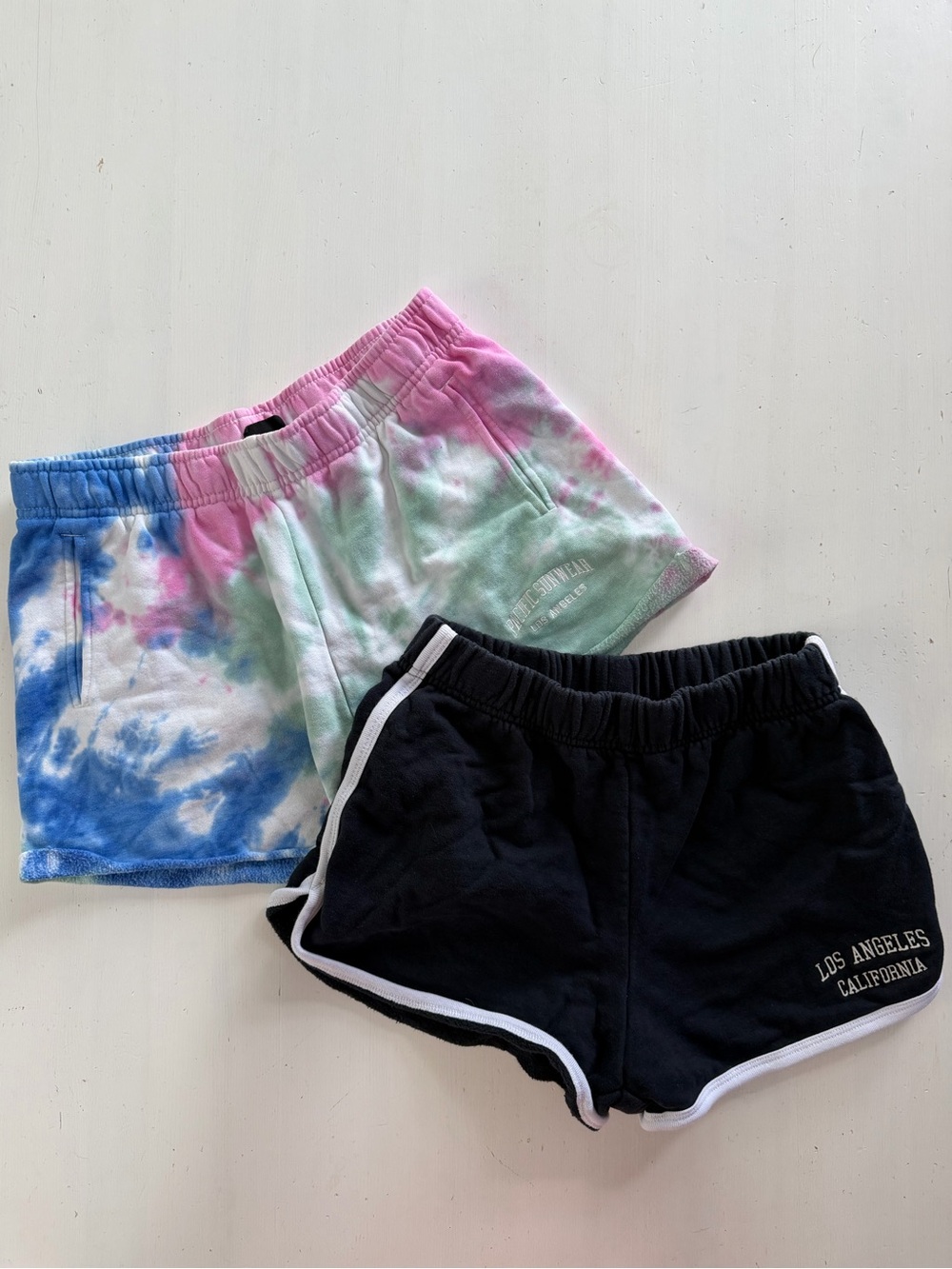 Brandy Melville & PacSun Shorts Bundle Small Navy White Tie Dye